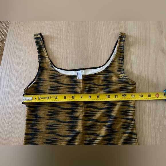 American Apparel| Mustard & Black Bodycon Dress, Size Medium•••Hyena - Picture 11 of 12
